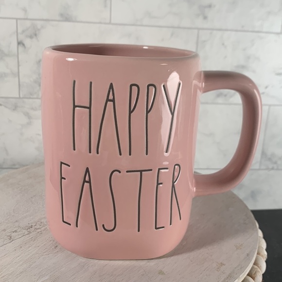 Rae Dunn HAPPY EASTER pink mug - Picture 2 of 2